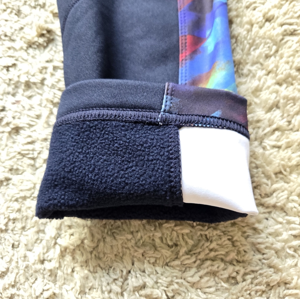 Athleta colorburts power lift tight fleece thermal leggings womens S - Picture 5 of 12